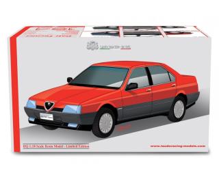 Alfa Romeo 164 2.0 Twin Spark 1987 Grigio metallizzato Laudoracing 1:18 Resinemodell (Türen, Motorhaube... nicht zu öffnen!)